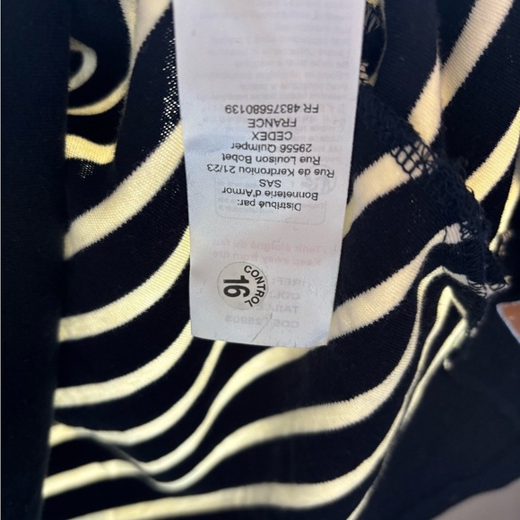 Amour Lux Cotton Navy Striped Sailor Dress French Classic Preppy YachtStyle - Picture 10 of 12